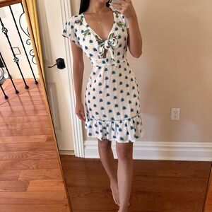 SKEMO Kalapa Tie Short Dress in Ocean Blue